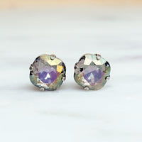 Stormy Cushion Cut Crystal Stud Earrings