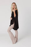 The Wren Boho Top - Black: XL