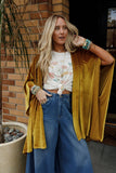 Savoy Velvet Kimono - Marigold: S/M
