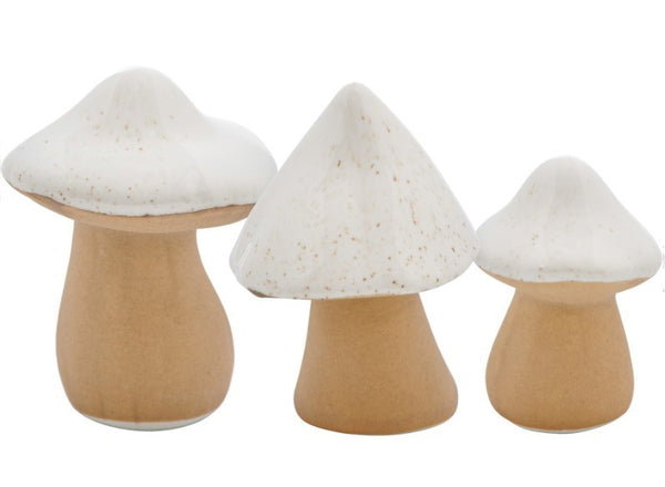 Ceramic Mushroom Set (3)