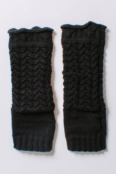 Black Fingerless Gloves