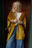 Savoy Velvet Kimono - Marigold: S/M