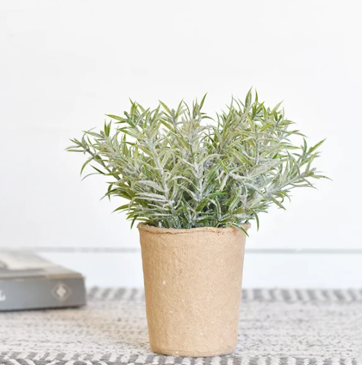 Faux Potted Dust Greens