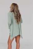 Golden Hour Long Bell Sleeve Top - Sage: XL