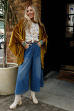 Savoy Velvet Kimono - Marigold: S/M
