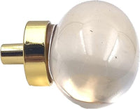 Gold & Glass Orb Knob