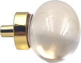 Gold & Glass Orb Knob