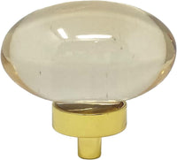 Gold & Glass Orb Knob