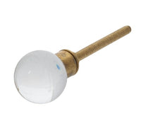 Glass & Gold Orb Knob
