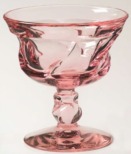 Jamestown Pink Fostoria Champagne/Sherbet Glass