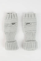 Stone Knit Fingerless Gloves