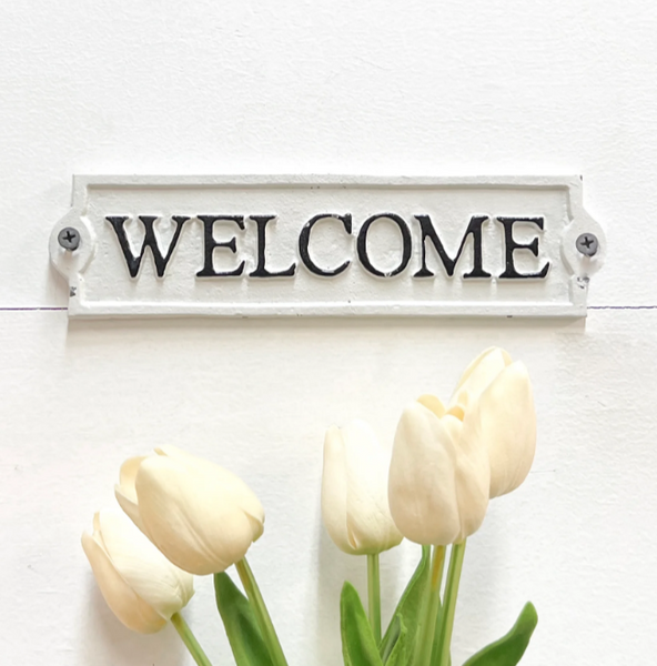 Cast Iron "WELCOME" Sign