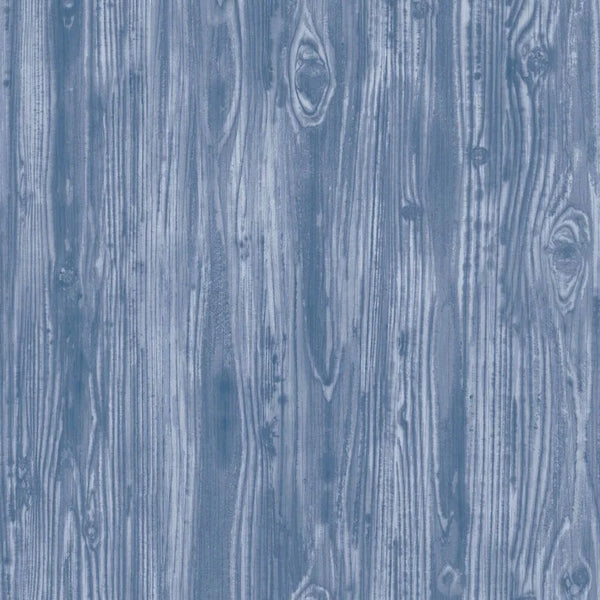 Indigo Woodgrain Peel & Stick Wallpaper