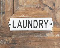 Cast Iron "LAUNDRY" Sign