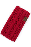 Chunky Knit Ribbed Sherpa Lined Headband