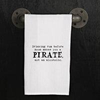 "Drinking Rum..." Tea Towel