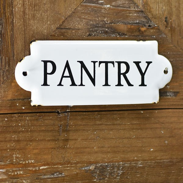 Enamel "PANTRY" Sign