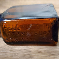 Vintage Amber "BELL-ANS" Medicine Bottle
