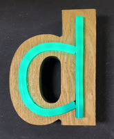 Wood & Neon Letter