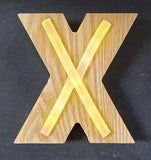 Wood & Neon Letter