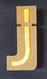 Wood & Neon Letter