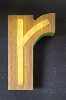 Wood & Neon Letter