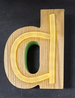 Wood & Neon Letter