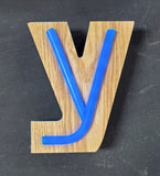 Wood & Neon Letter