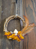 Mini Wood Mushroom Wreath