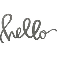 Metal "hello" Cutout