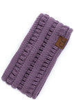 Chunky Knit Ribbed Sherpa Lined Headband