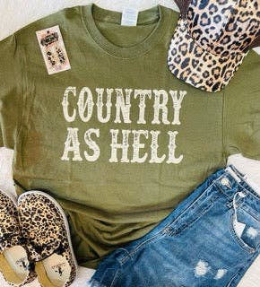 "Country As Hell" Graphic Tee