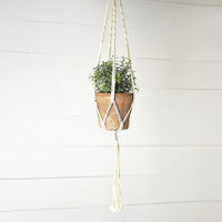 39.5" Cotton Macrame Plant Hanger with Tassle