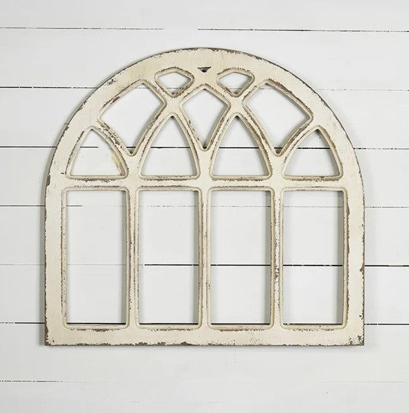 Cream Arched Window Frame