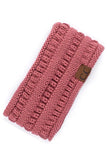 Chunky Knit Ribbed Sherpa Lined Headband