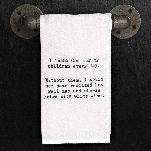 "I thank God for my children every day..." Tea Towel
