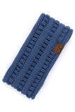 Chunky Knit Ribbed Sherpa Lined Headband