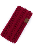 Chunky Knit Ribbed Sherpa Lined Headband