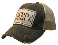 Jeep Girl Distressed Trucker Cap