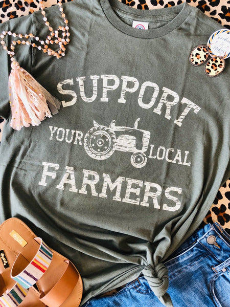 "Support Local Farmers" Graphic Tee