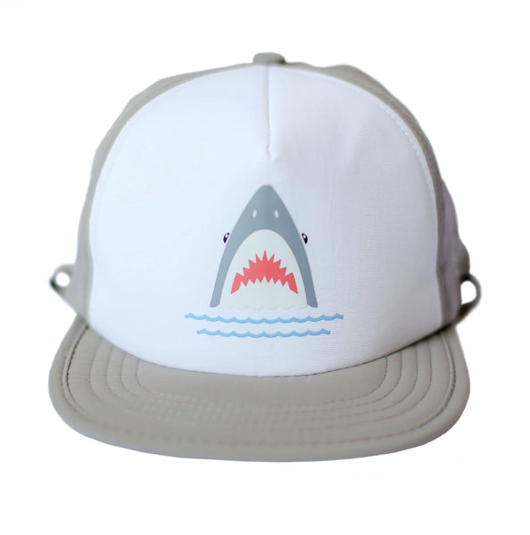 Grey Shark Bite Trucker Hat - Toddler