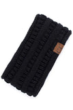 Chunky Knit Ribbed Sherpa Lined Headband
