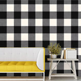 Black & White Buffalo Check Peel & Stick Wallpaper