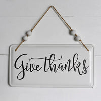 "Give Thanks" Sign