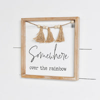 "Over the Rainbow" Beaded Sign