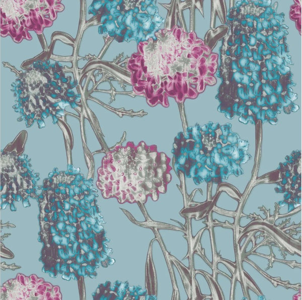 Azure Hydrangea Peel & Stick Wallpaper