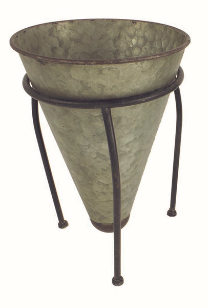 Large Funnel Planter on Stand