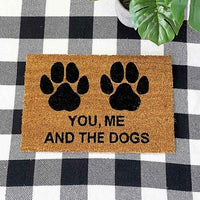 "you, me, and the dogs" Doormat