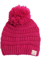 Kids Knit Pom Beanie