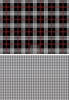 Black Gingham Transfer